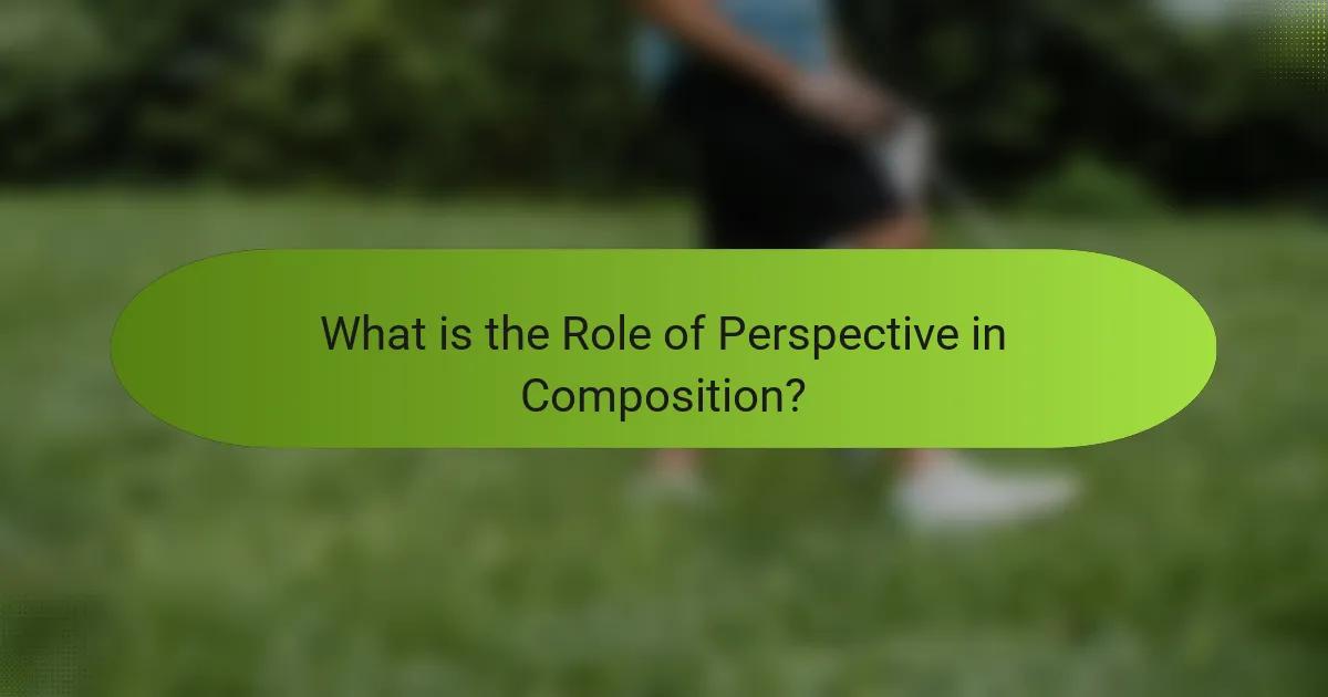 What is the Role of Perspective in Composition?