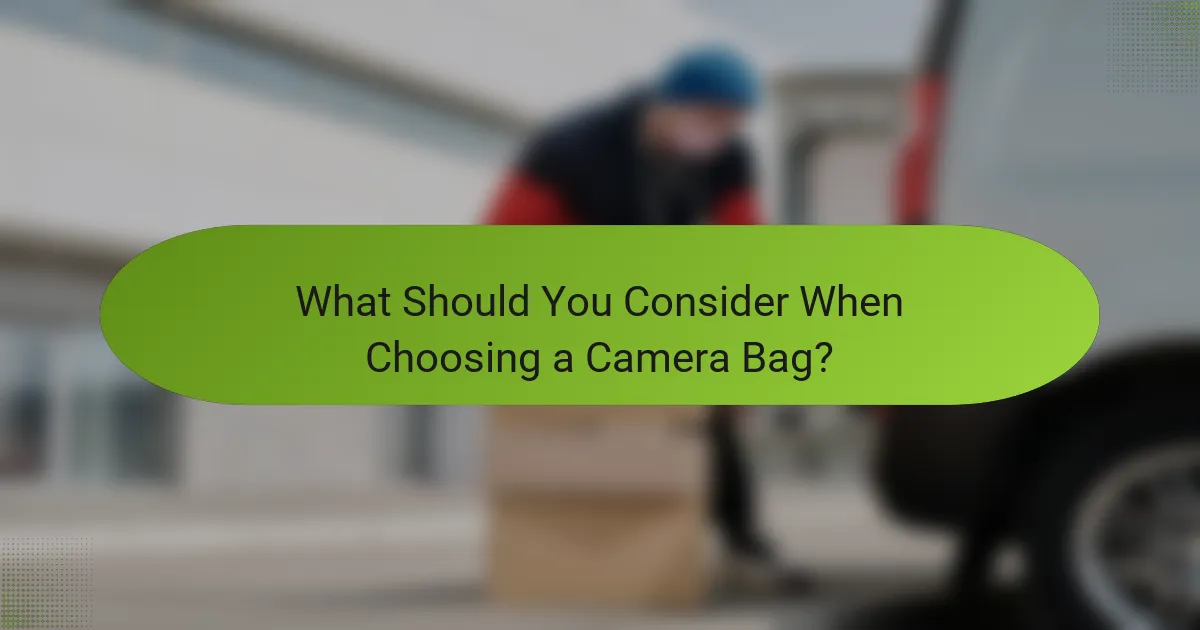 What Should You Consider When Choosing a Camera Bag?
