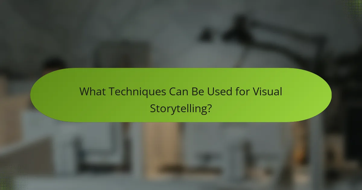 What Techniques Can Be Used for Visual Storytelling?